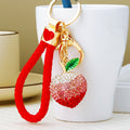 Gradient Peach Keychains with Six Fortune and Braided Loop Options view 7
