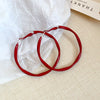 Red Medium Hoop