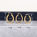 Twisted Oval Hoop Earrings in Three Gold-Tone Styles view 4