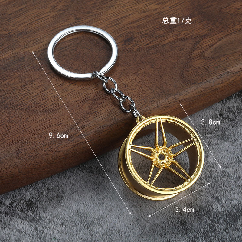 Metal Car Parts Keychain Zinc Alloy Automotive Charm Gift