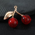 Cherry Charm Pendant Iridescent Resin Beads Three Colors view 4