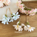 Fabric Flower U Pin Hair Pins Lily And Pink Comb Styles view 2