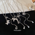 Silver Tone Crystal Rocking Horse Pendant Necklaces view 4