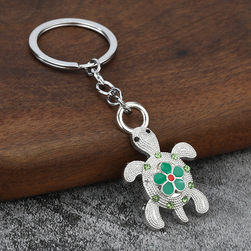 Turtle Animal Metal Keychain Car Bag Charm
