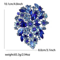 Oversized Crystal Cluster Brooch In Eight Rich Colorways view 10