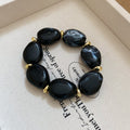 Irregular Acrylic Oval Bead Stretch Bracelets 8 Colors view 9