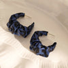 Blue Leopard Ruched