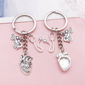 Stethoscope and Syringe Charm Keychains Featuring Silver Stethoscope Across 16 Variations view 2
