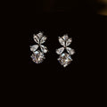 Silver Tone Crystal Floral Pendant Necklace Pendant Jewelry view 4