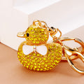 Jeweled Duck Keychains in Crystal and Pearl Accent Body Styles view 7