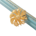 Gold Tone Flower Tassel Metal Brooch Pin 6.5 cm for Jackets and Lapels view 5