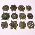 Antique Bronze Floral Multi-Loop Connectors in Twelve Designs view 4