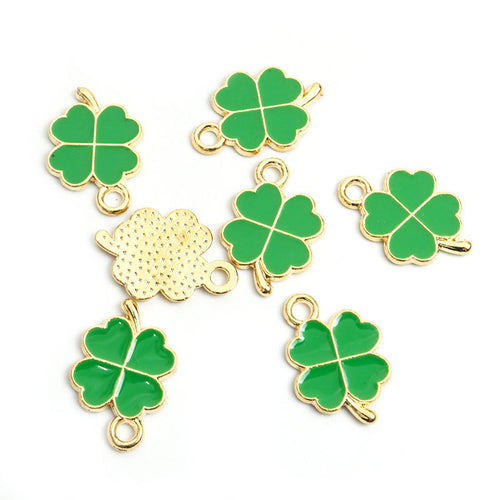 Main image 2 showing four-leaf clover charms and their visible colors and details