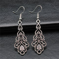 Filigree Teardrop Earrings in Detailed Metal Finishes for Jewelry Making view 1