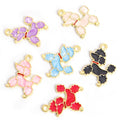 Enamel Poodle Charms in Six Colors and Two Metal Tones view 3