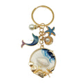 Starfish, Conch and Shell Charm Keychains Featuring Pink Shell Across 59 Variations view 4