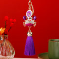Jeweled Lucky Crab Tassel Keychains in Four Colors plus Assorted Option view 4