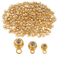 Silver-Tone Crimp Bead Jewelry Findings with 9 Listed Options view 5