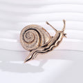 Snail Metal Brooch Pin for Jackets and Lapels Pictured Design view 5
