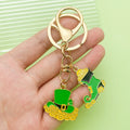 Shamrock Charm Keychains Featuring Shamrock Across 17 Pictured Variations view 1