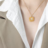Gold White Pendant
