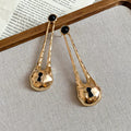 Geometric Enamel Drop Earrings in Four Distinct Designs view 7
