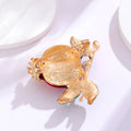 Red Green Pomegranate Enamel Metal Brooch Pin for Jackets and Lapels view 3