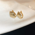 Folded Geometric Huggie Earrings For Women Jewelry view 7