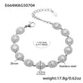 Zircon Tennis Bracelets Leaf Flower Halo Link Styles view 12