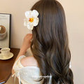 Six Color Large Artificial Hibiscus Duckbill Hair Clip Assortment view 3