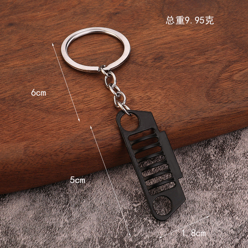 Off-Road Grille Bird Head Zinc Alloy Keychain Car Accessory
