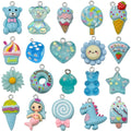 Blue Bear and Heart Glossy Charms with 39 Listed Options view 5