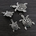 Openwork Turtle Shaped Metal Charms in Two Pictured Sizes view 3