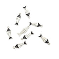 Enamel-Look Silver Gold Fish Bone Alloy Charms in 14 Styles view 4