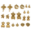 Gold-Tone Bear and Elephant Metal Charms with 10 Listed Options view 5