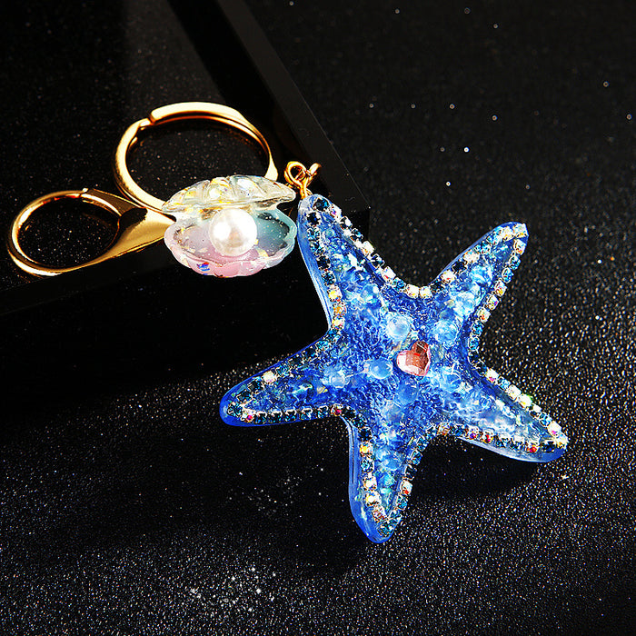 Jelly Starfish Keychains in Five Colors plus Assorted Option