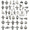 Alloy Metallic Sports Theme and Cheerleading Theme Metal Charms with 15 Listed Options view 5