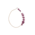 Pearl And Purple Chiffon Flower Necklace - One Style view 5