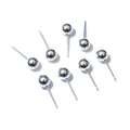 Polished Ball Stud Earring Posts in Four Ball Sizes view 2