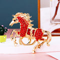 Jeweled Horse Keychains in Forty One Colors Poses and Motif Options view 8
