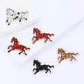 Running Horse Brooch in Five Glossy Enamel Finishes view 4