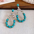 Beaded Teardrop Earrings in Four Colors for Everyday Styling view 8