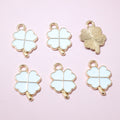 Enamel Four-Leaf Clover Charms in Eleven Color Options view 9