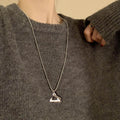 Stainless Geometric Pendant Necklace Assortment Multi Styles view 8