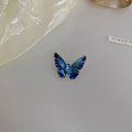 Blue Enamel Butterfly Brooch In Small Or Large Size view 6