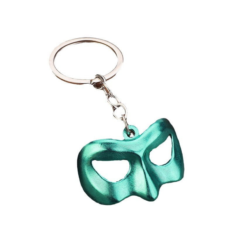Green Lantern Movie Mask Zinc Alloy Keychain Bag Charm