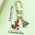 Christmas Charm Keychains Featuring Santa Across 45 Pictured Variations view 11