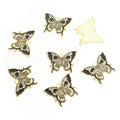 Enamel-Look Silver Gold Butterfly Alloy Charms in 9 Styles view 10