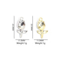 Enamel-Look Gold Silver Tulip Alloy Charms in 12 Styles view 3