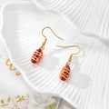 Enamel Food Dangle Earrings Gold Hooks Cake Beer Drumstick 7 Styles view 7